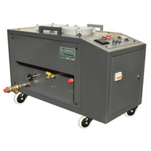 Hydraulic oil filtration machines, and oil filtration systems